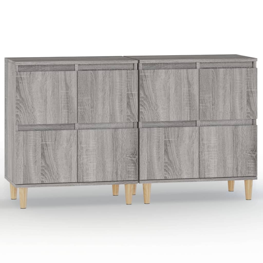 vidaXL Příborníky 2 ks šedé sonoma 60 x 35 x 70 cm kompozitní dřevo