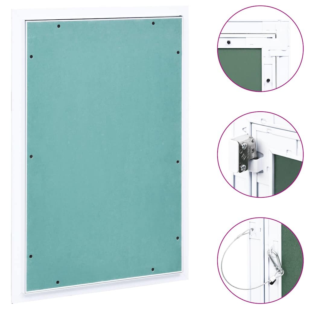 vidaXL Přístupový panel s hliníkovým rámem a sádrokartonem 400x600 mm