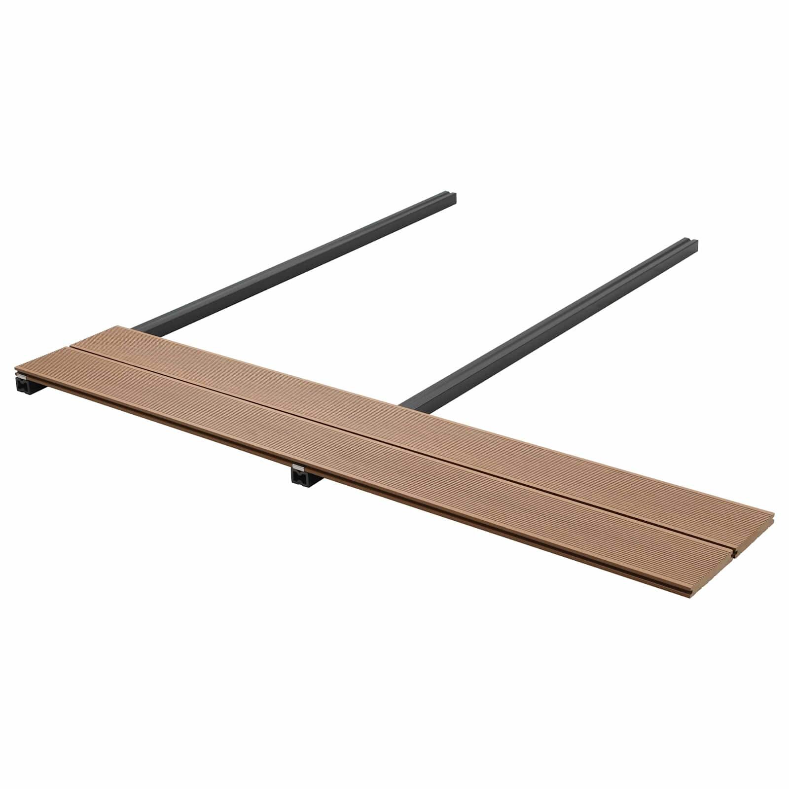 vidaXL Prkno na terasu 24 ks Teak WPC