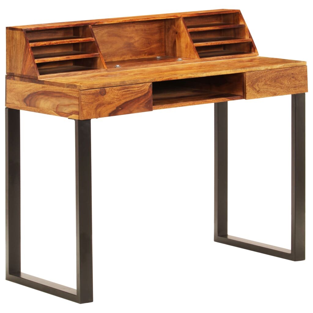 vidaXL Psací stůl 110 x 50 x 94 cm masivní akácie a ocel