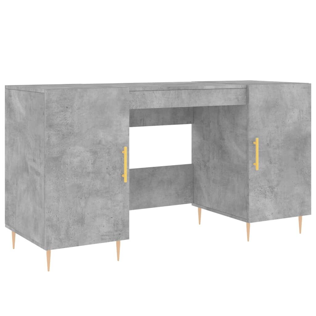 vidaXL Psací stůl betonově šedý 140 x 50 x 75 cm kompozitní dřevo