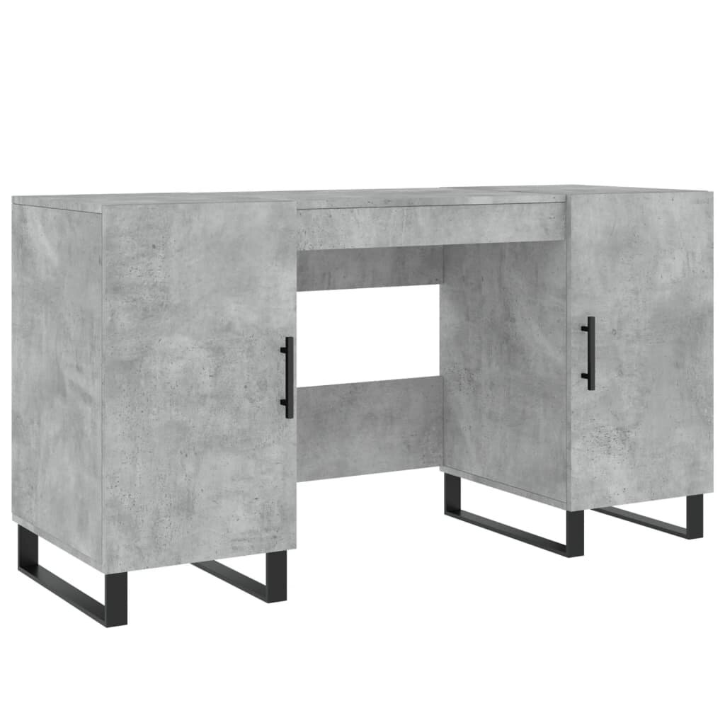 vidaXL Psací stůl betonově šedý 140 x 50 x 75 cm kompozitní dřevo