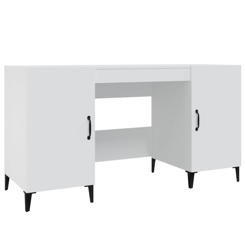 vidaXL Psací stůl bílý 140 x 50 x 75 cm kompozitní dřevo