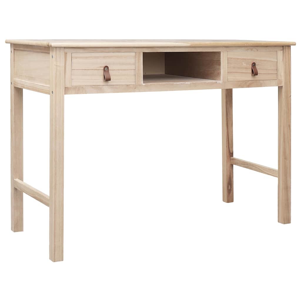 vidaXL Psací stůl přírodní 110 x 45 x 76 cm dřevo