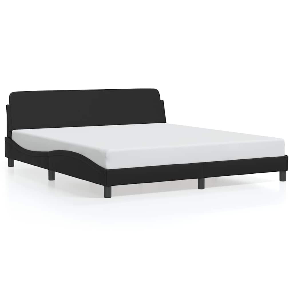 vidaXL Rám postele Dover černý 180x200 cm umělá kůže