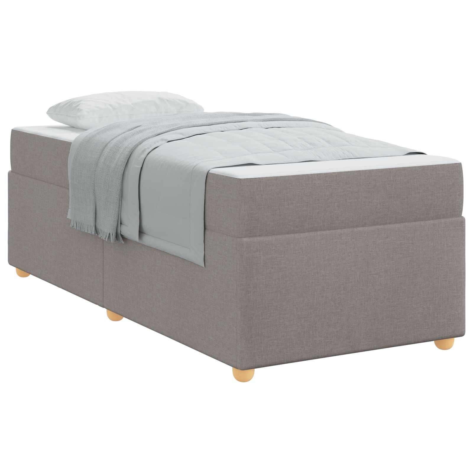 vidaXL Rám postele Taupe 80 x 200 cm textil