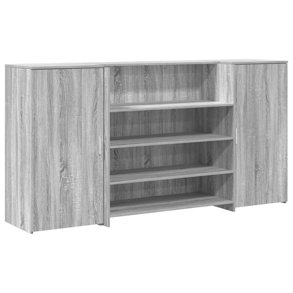 vidaXL Recepční stůl hnědý dub 200x50x1035 cm kompozitní dřevo