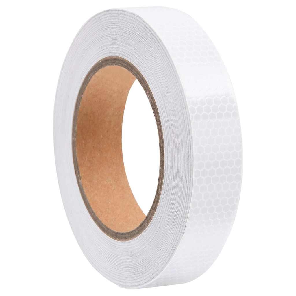 vidaXL Reflexní páska bílá 25 cm x 20 m PVC