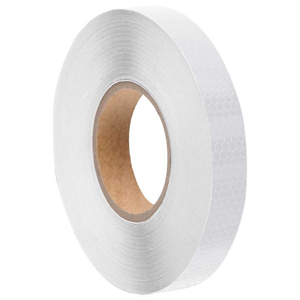 vidaXL Reflexní páska bílá 25 cm x 50 m PVC
