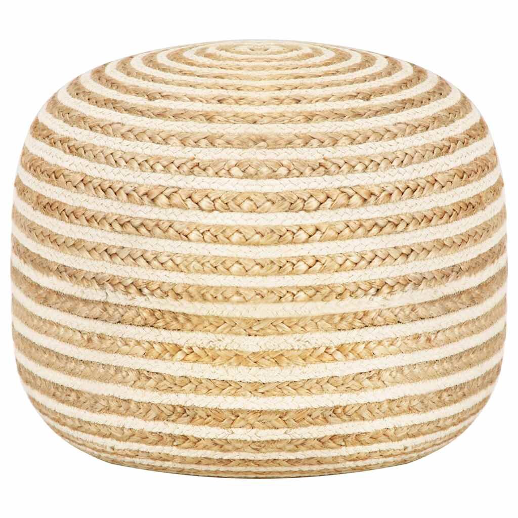 vidaXL Ručně vyrobený sedací puf 45 x 30 cm juta