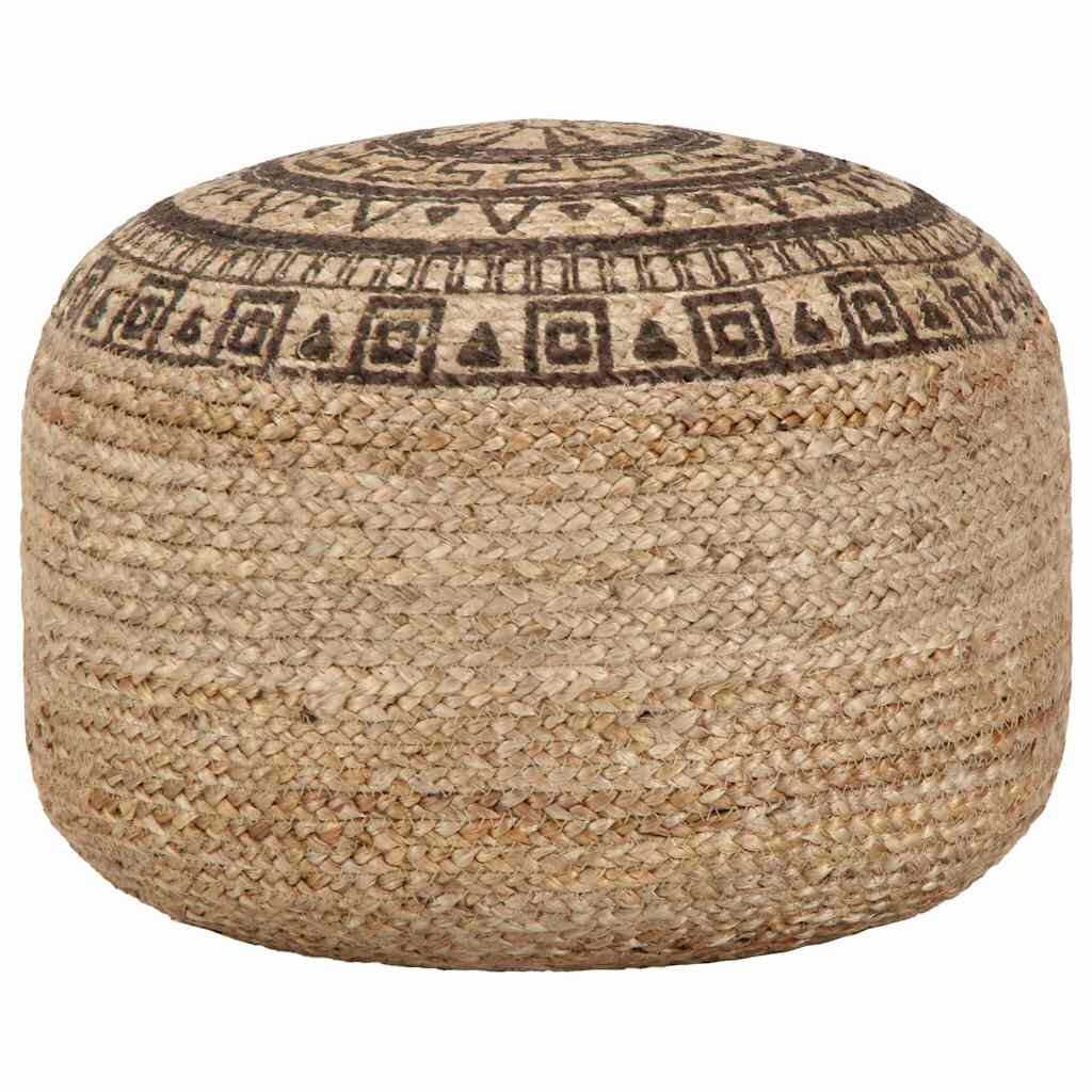 vidaXL Ručně vyrobený sedací puf hnědý 45 x 30 cm juta