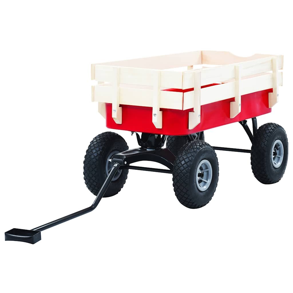vidaXL Ruční vozík 150 kg červený