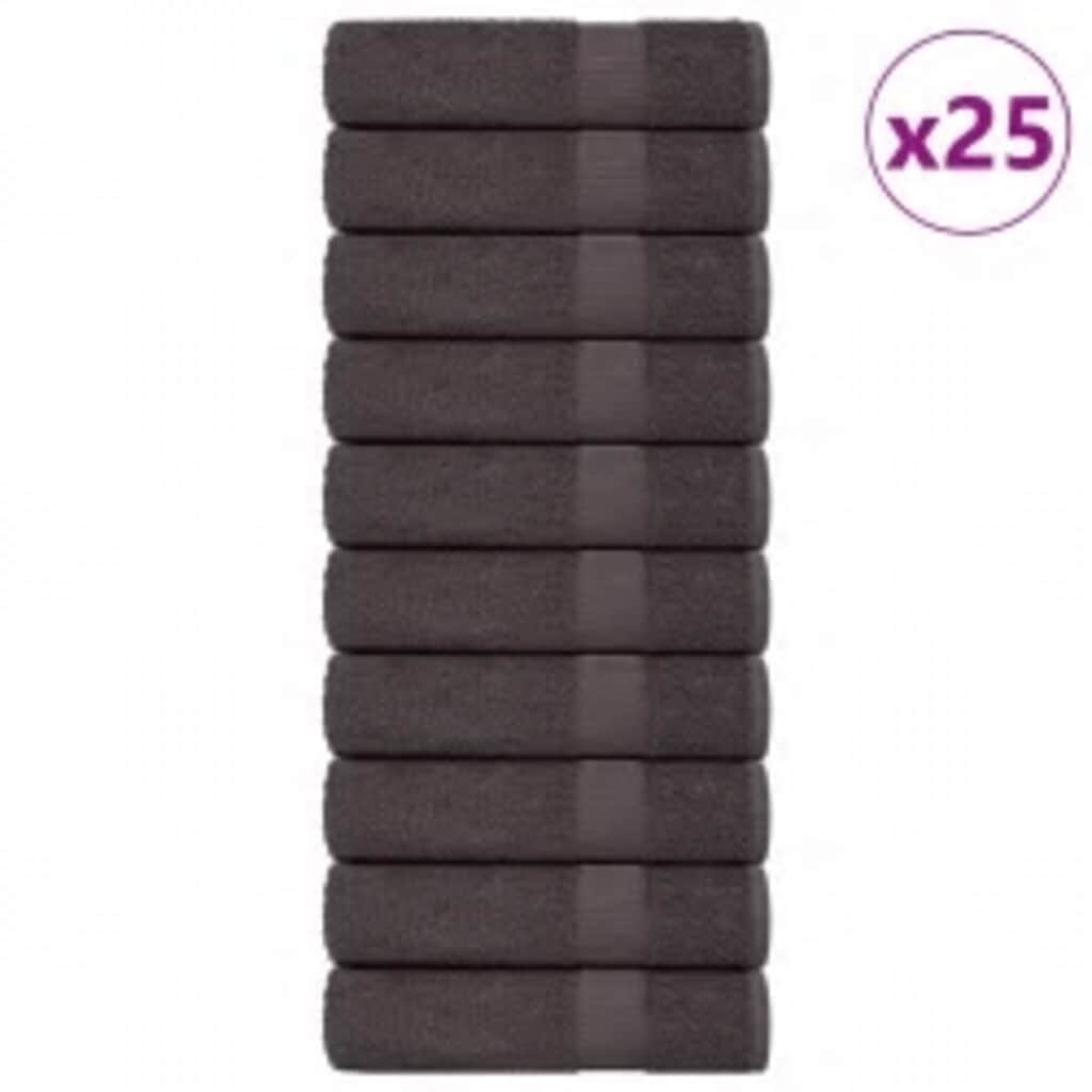 vidaXL Ručníky do sprchy FROGN 25 ks antracitové 70x140 cm 360 g/m²