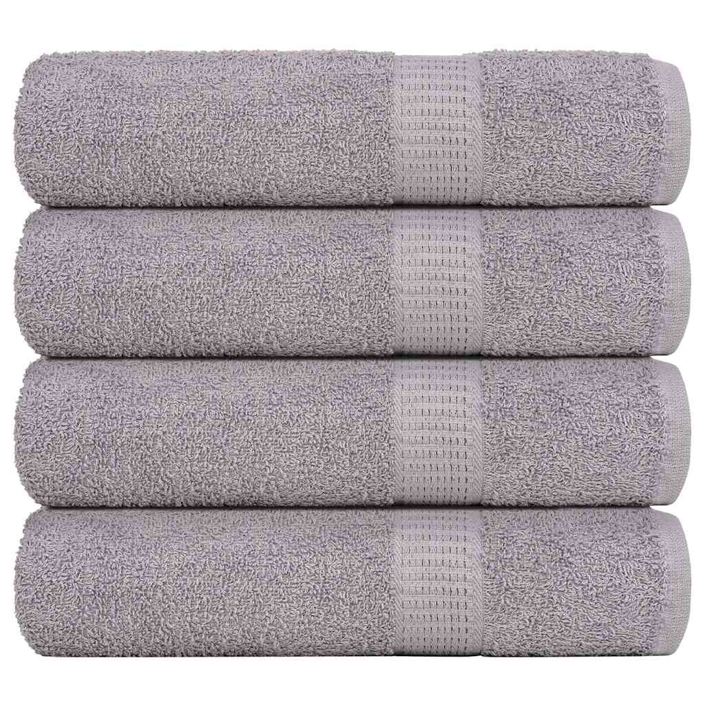vidaXL Ručníky do sprchy FROGN 4 ks šedé 70 x 140 cm 360 g/m²
