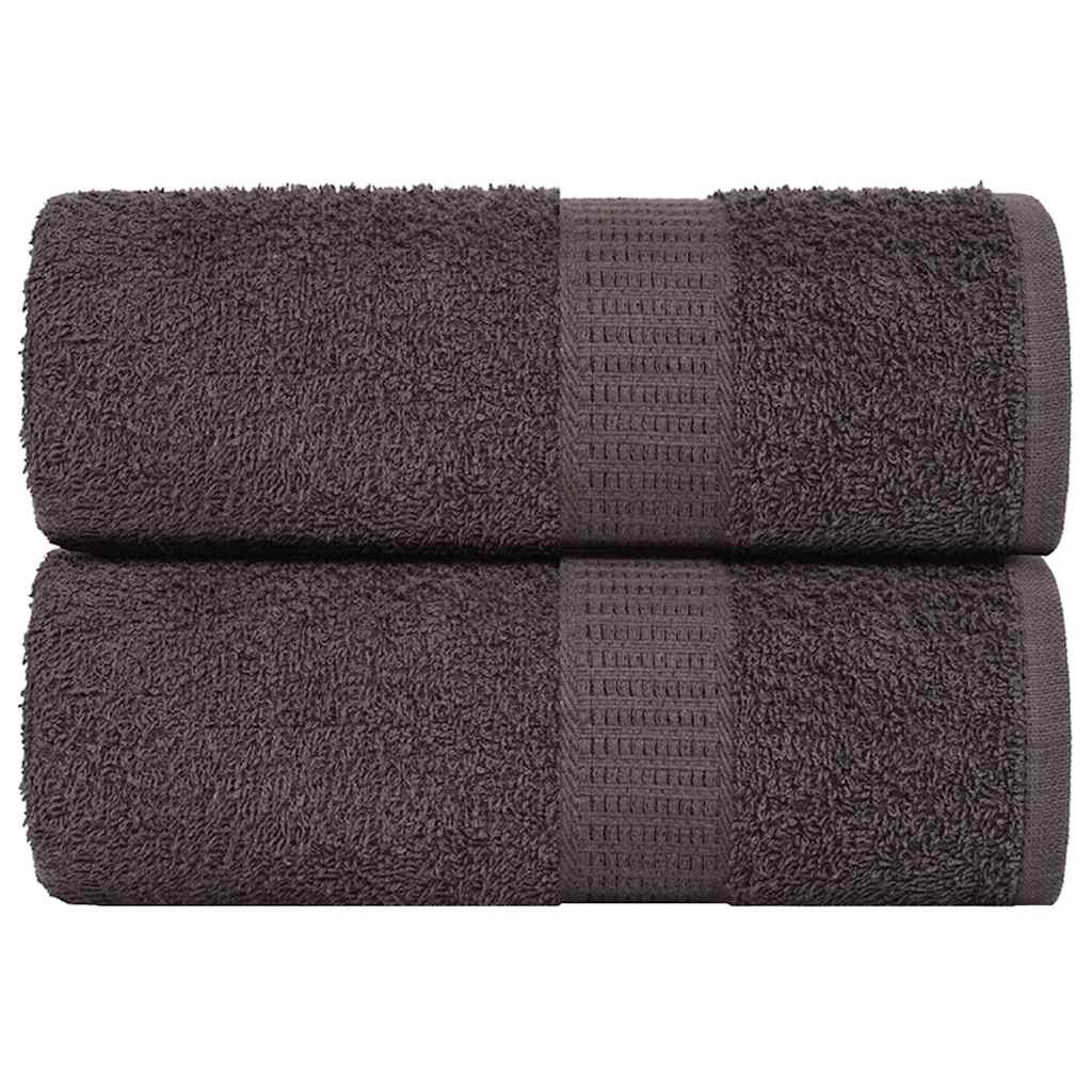 vidaXL Ručníky FROGN 2 ks antracitové 30x30 cm 360 g/m²