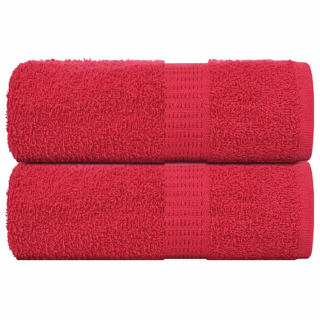 vidaXL Ručníky FROGN 2 ks červené 30x30 cm 360 g/m²