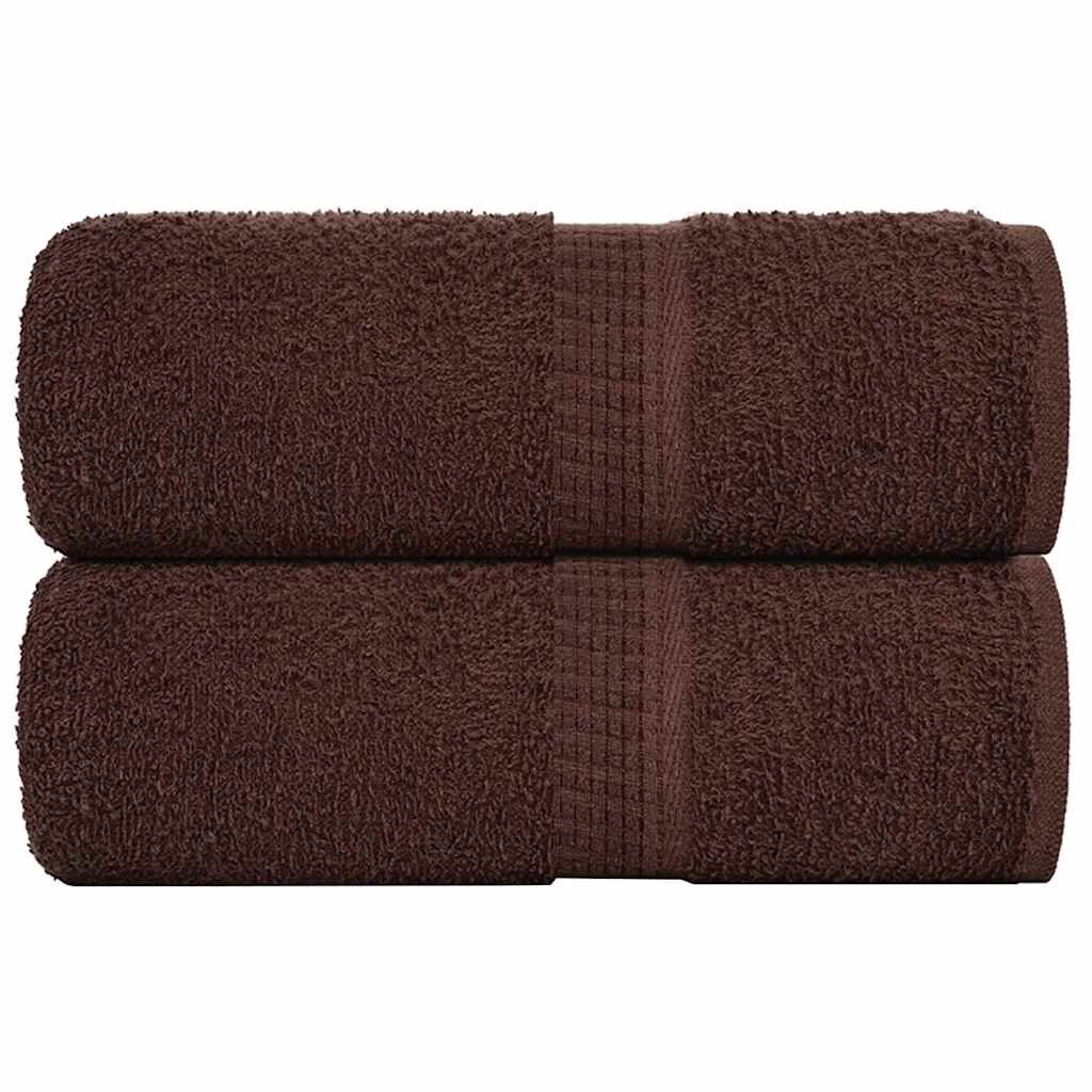 vidaXL Ručníky FROGN 2 ks hnědé 30x30 cm 360 g/m²