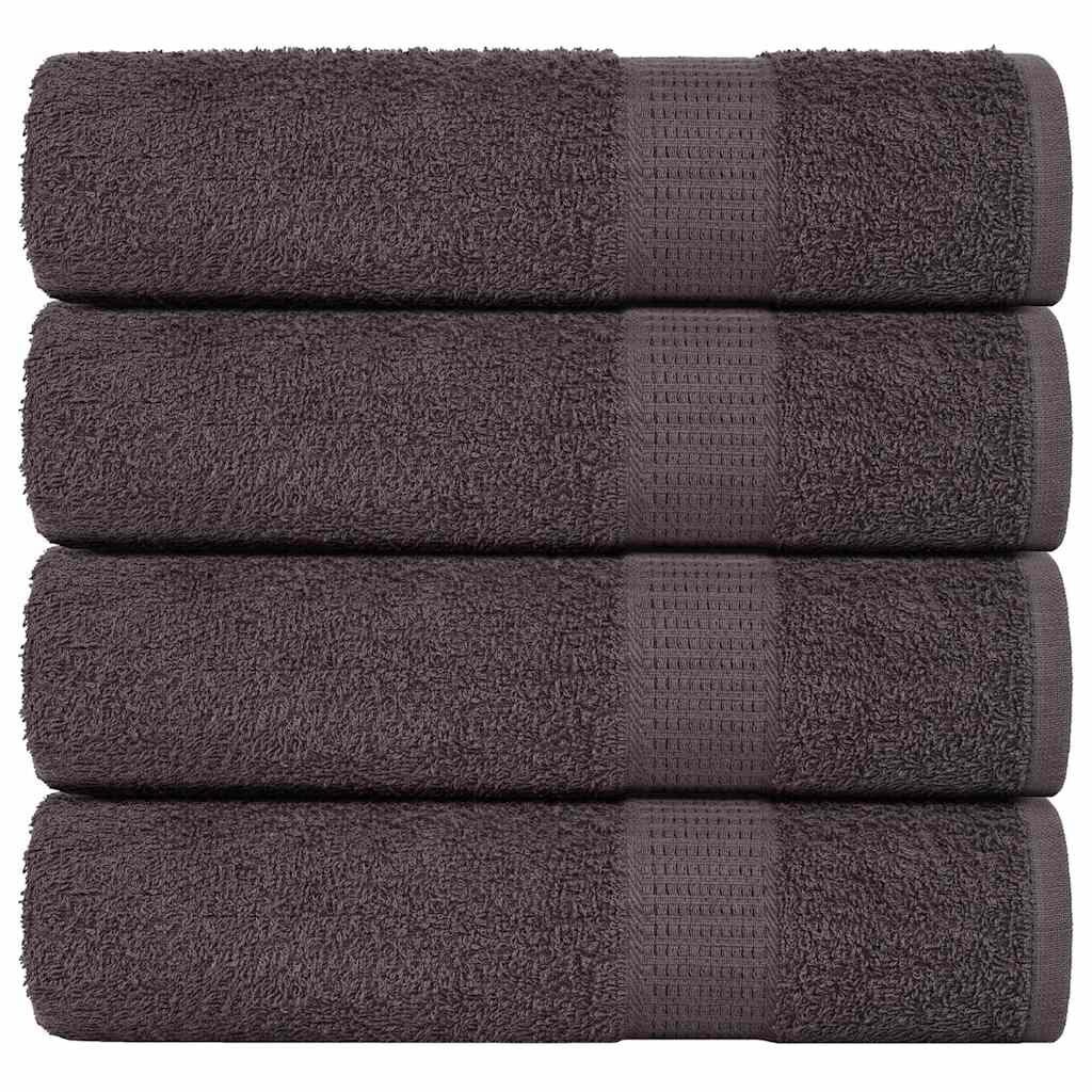 vidaXL Ručníky FROGN 4 ks antracitové 50x100 cm 360 g/m²
