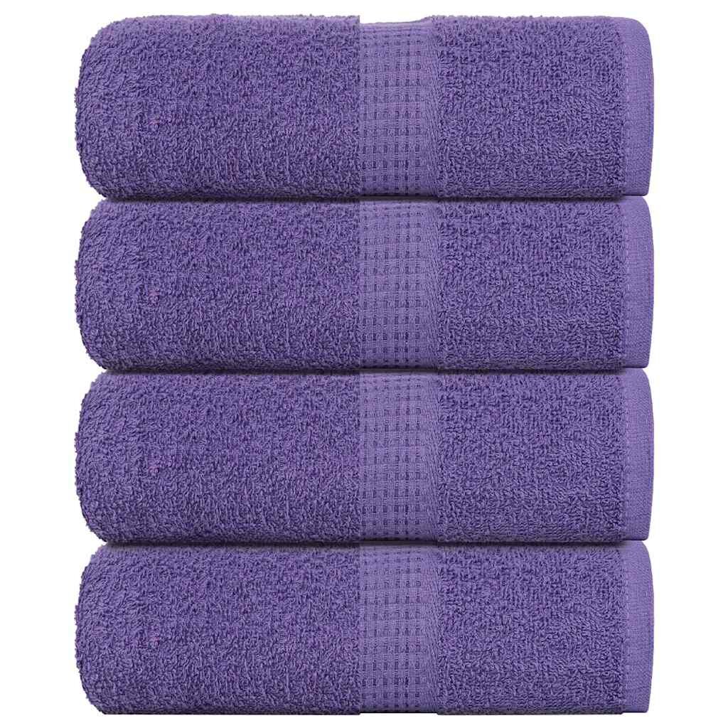 vidaXL Ručníky FROGN 4 ks fialové 30x30 cm 360 g/m²