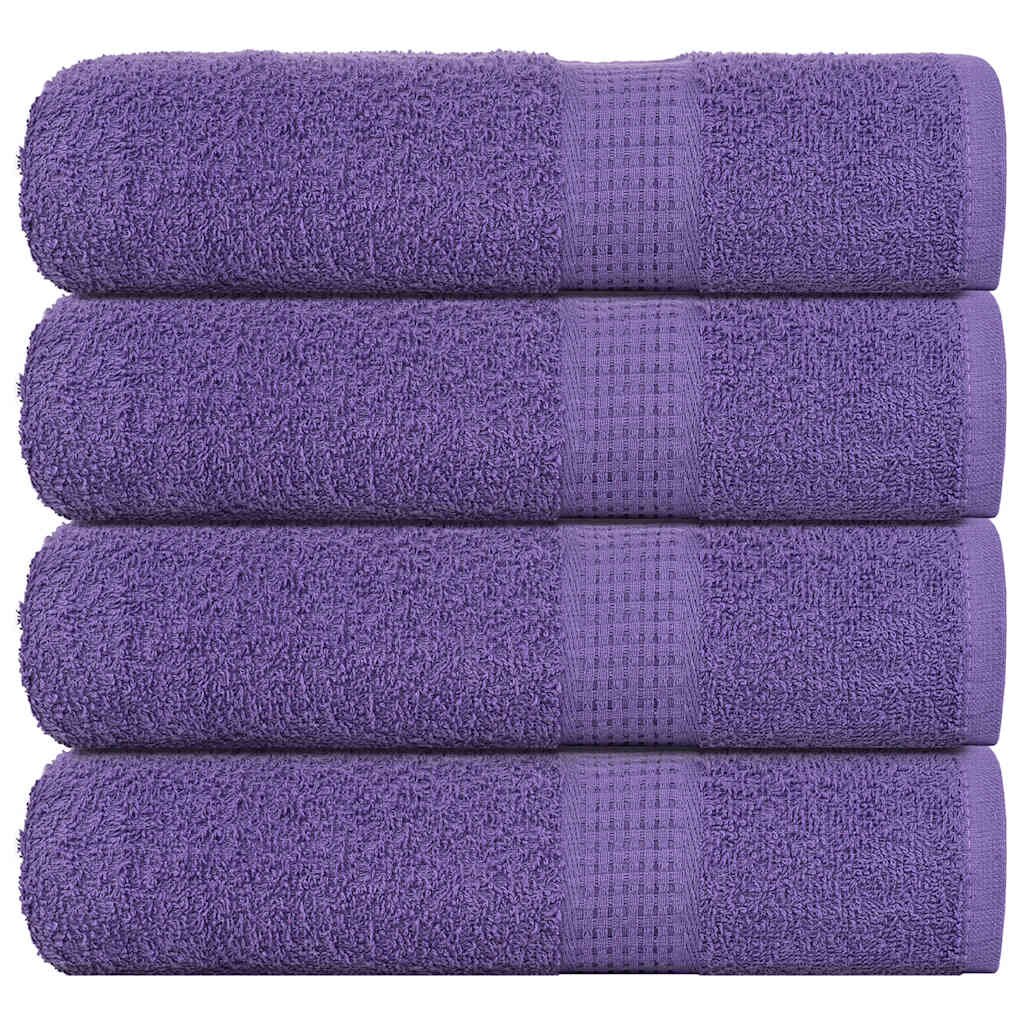 vidaXL Ručníky FROGN 4 ks fialové 50x100 cm 360 g/m²