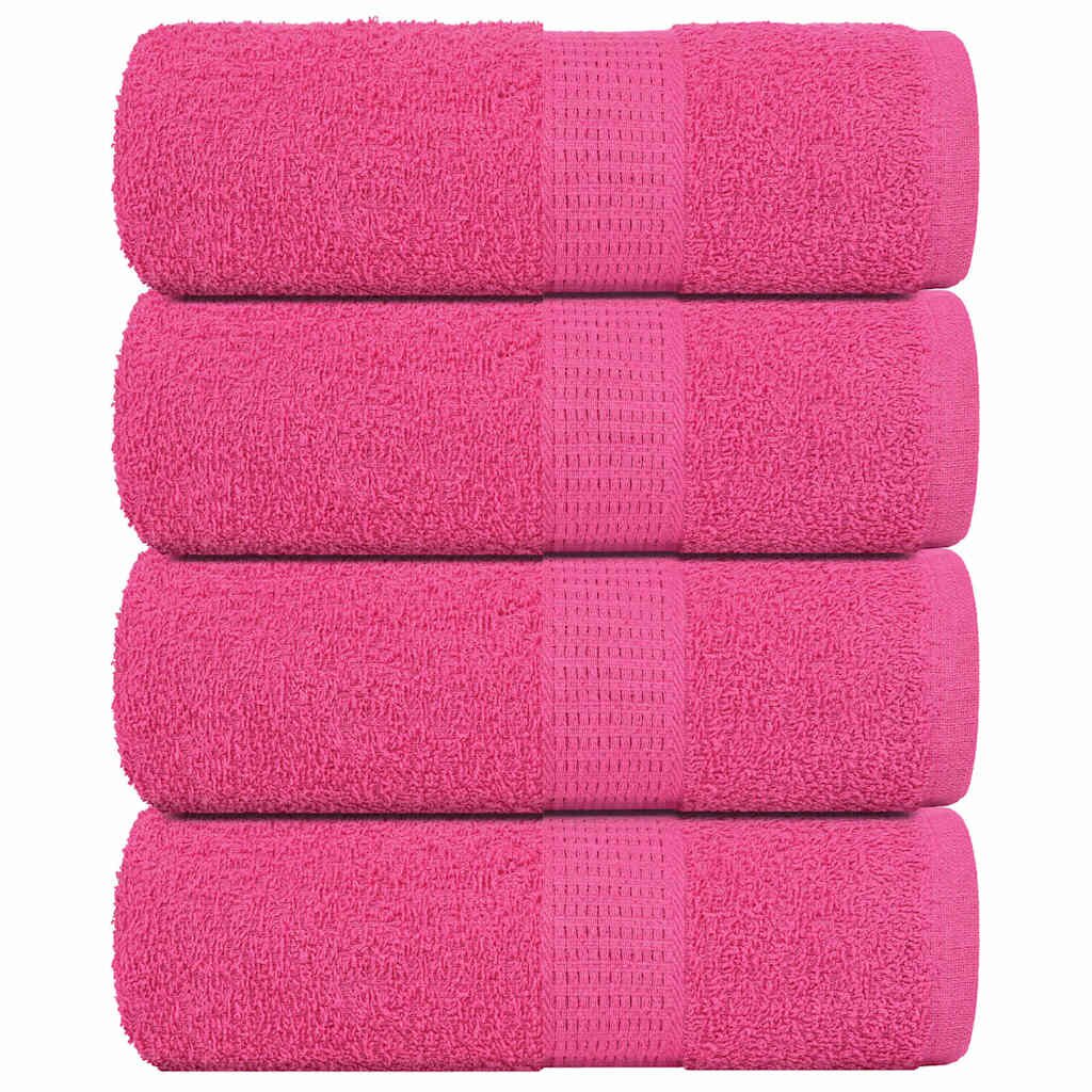 vidaXL Ručníky FROGN 4 ks růžové 30x30 cm 360 g/m²