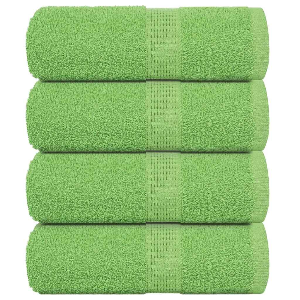 vidaXL Ručníky na mytí FROGN 4 ks jablečně zelené 30x30 cm 360 g/m²