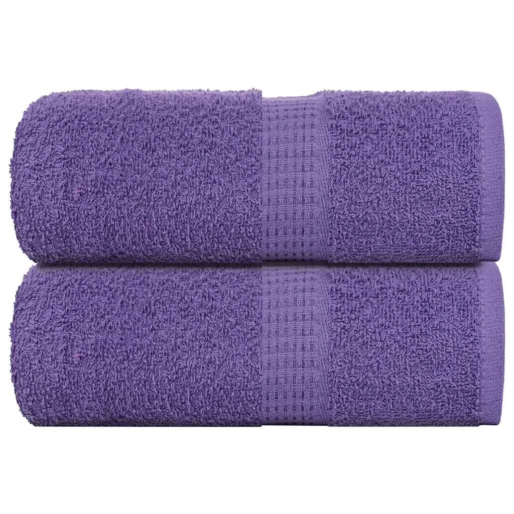 vidaXL Ručníky pro hosty FROGN 2 ks fialové 30x50 cm 360 g/m²