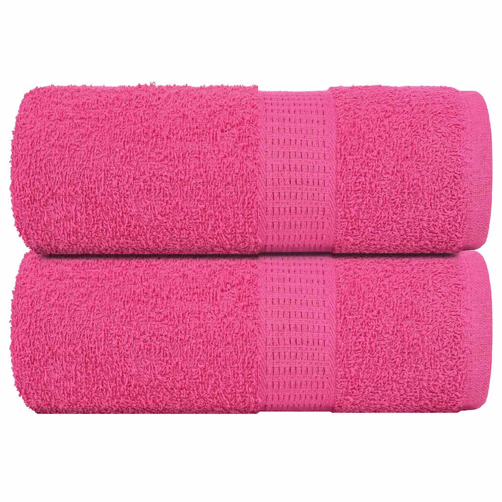 vidaXL Ručníky pro hosty FROGN 2 ks růžové 30x50 cm 360 g/m²