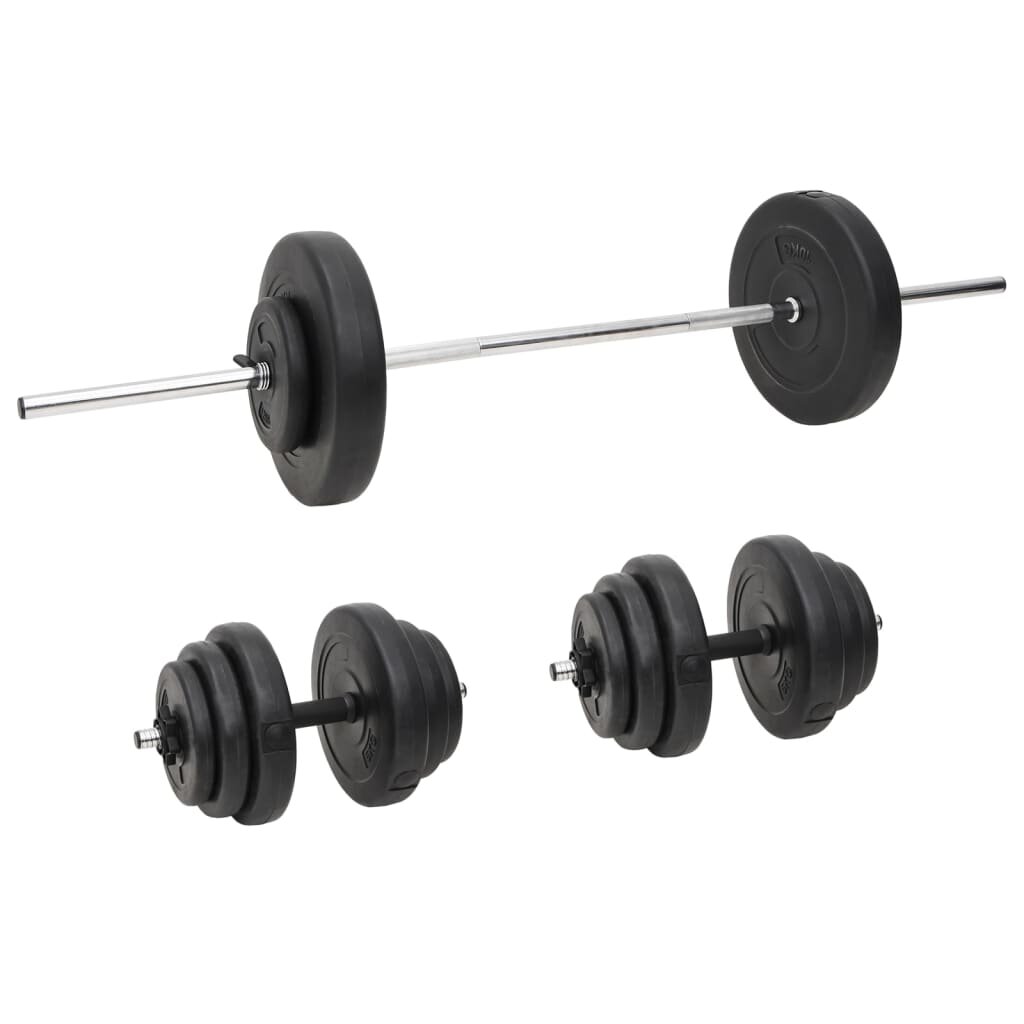 vidaXL Sada obouruční a jednoručních činek se závažím 60 kg