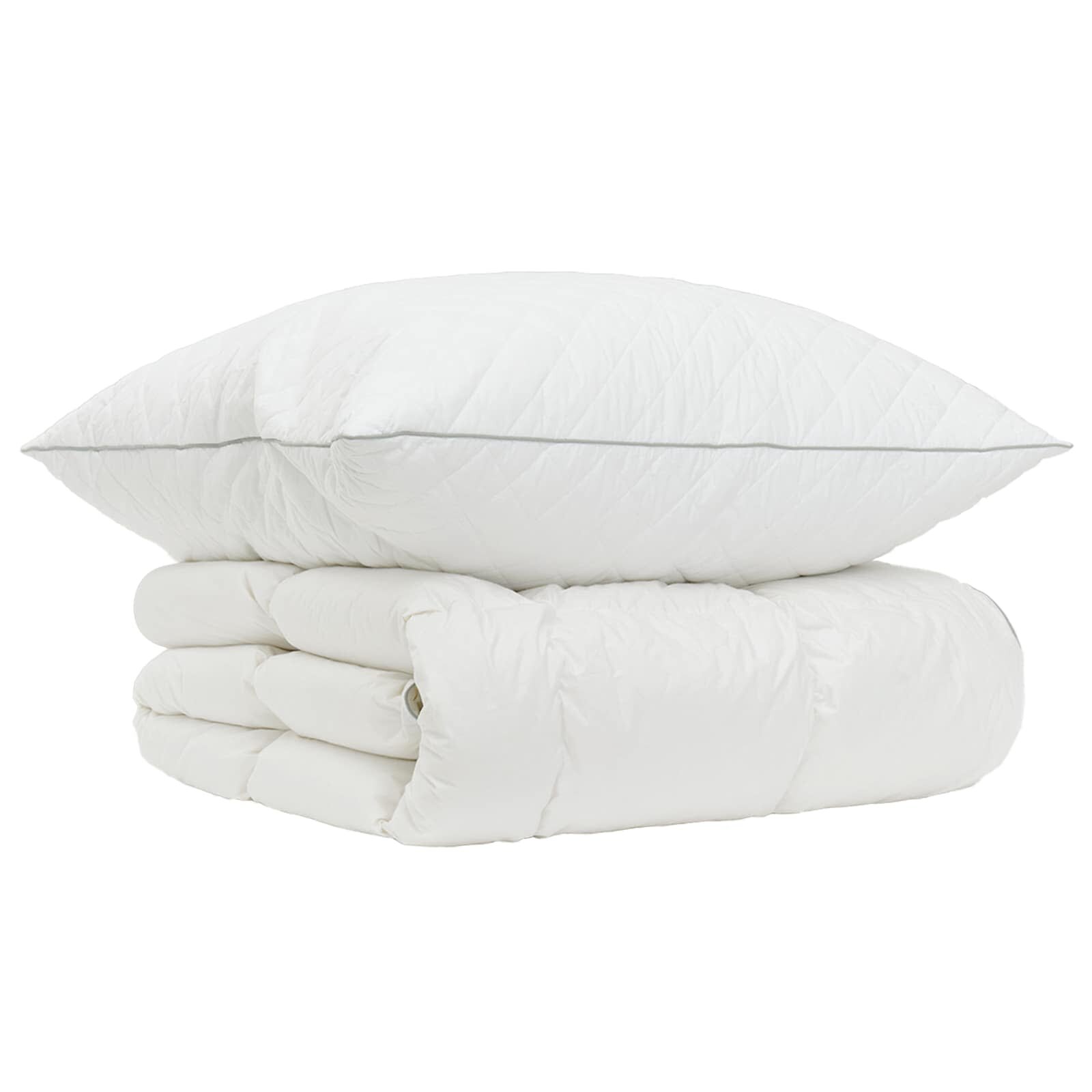 vidaXL Sada přikrývek s 90% husím peřím FULDA 2 ks 152 x 203 cm Bílá