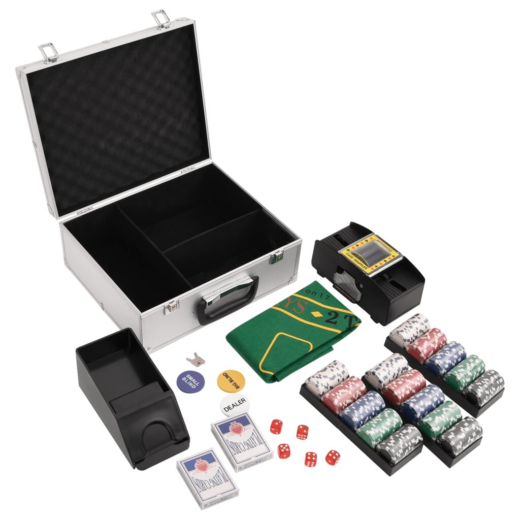 vidaXL Sada žetonů na poker 300 ks 115 g