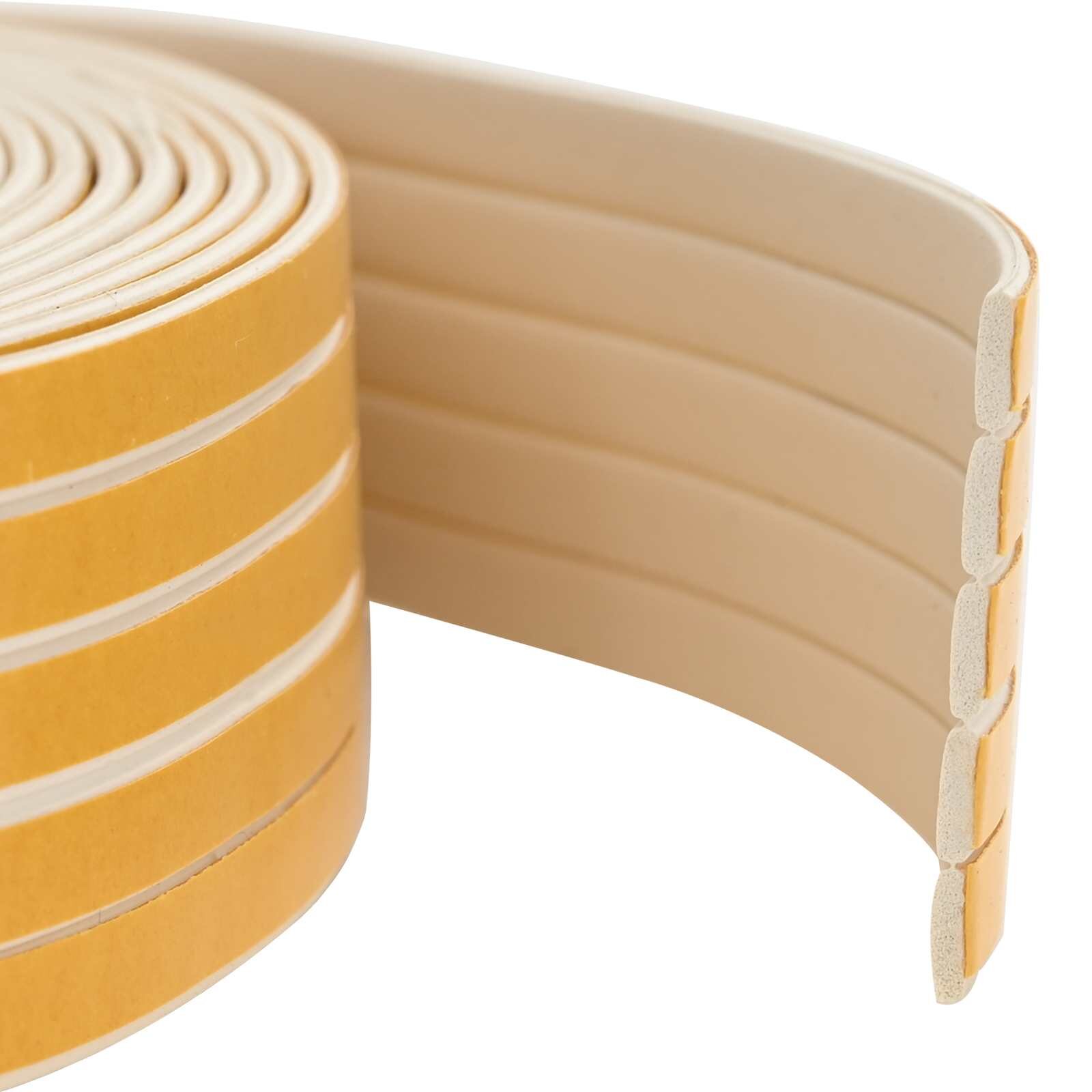 vidaXL Samolepicí okenní těsnění 9 x 3 mm 25 m Bílá EPDM pěna
