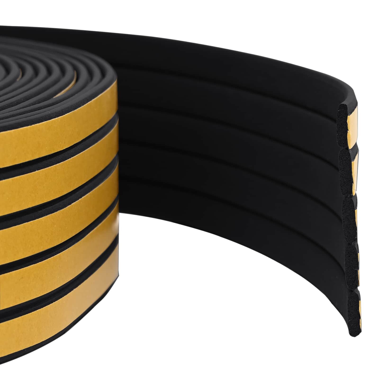 vidaXL Samolepicí okenní těsnění Černá 9 x 3 mm 50 m EPDM pěna