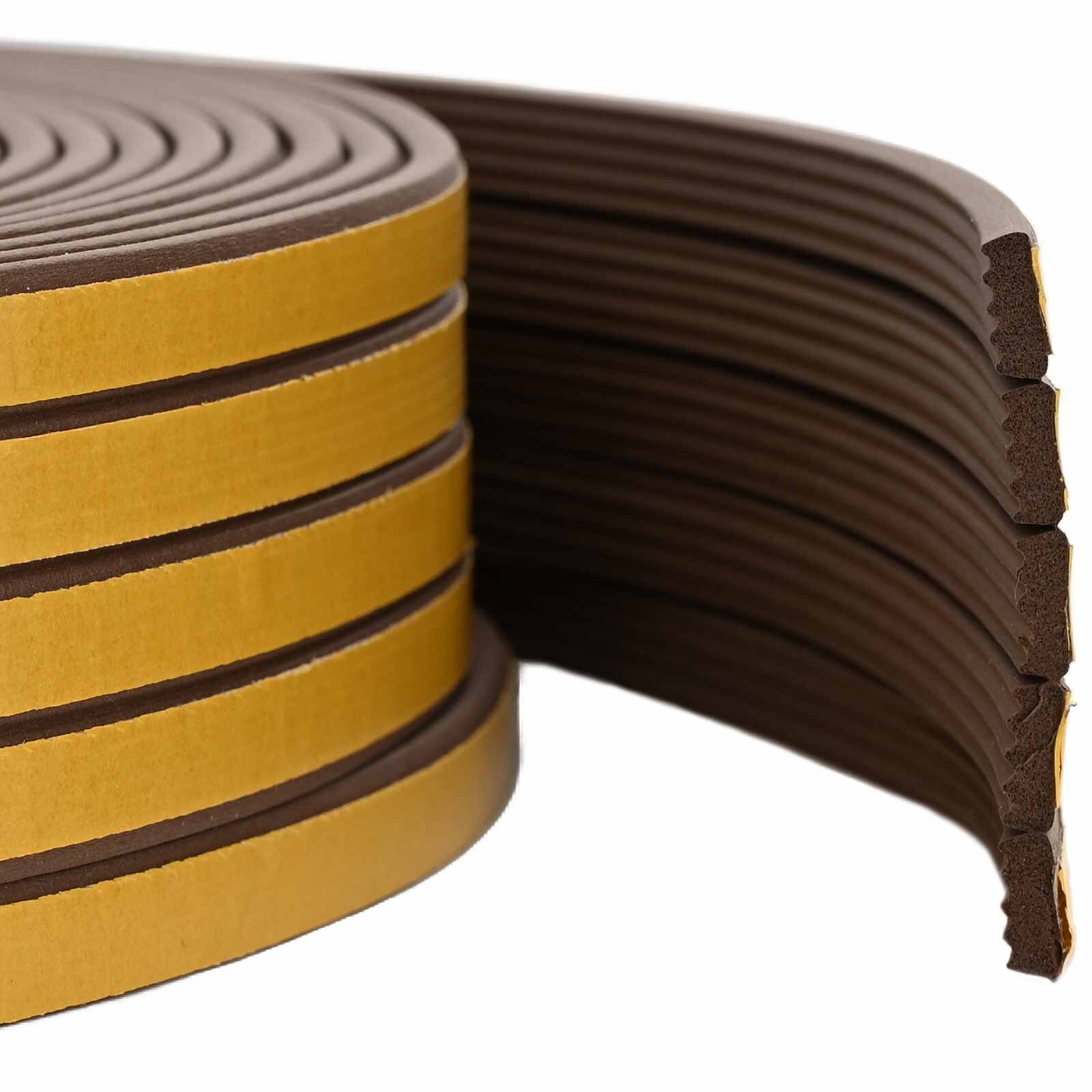 vidaXL Samolepicí okenní těsnění Hnědá 10 x 4 mm 50 m EPDM pěna