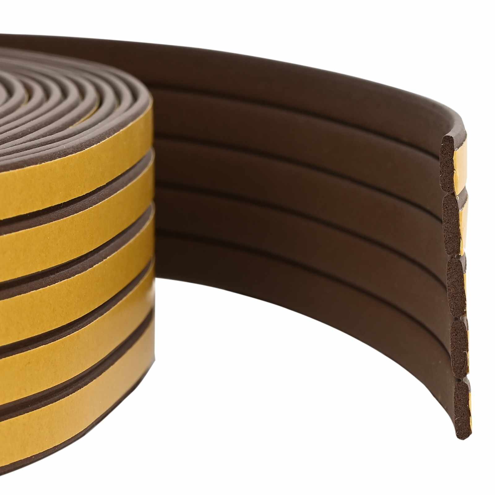 vidaXL Samolepicí okenní těsnění Hnědá 9 x 3 mm 50 m EPDM pěna