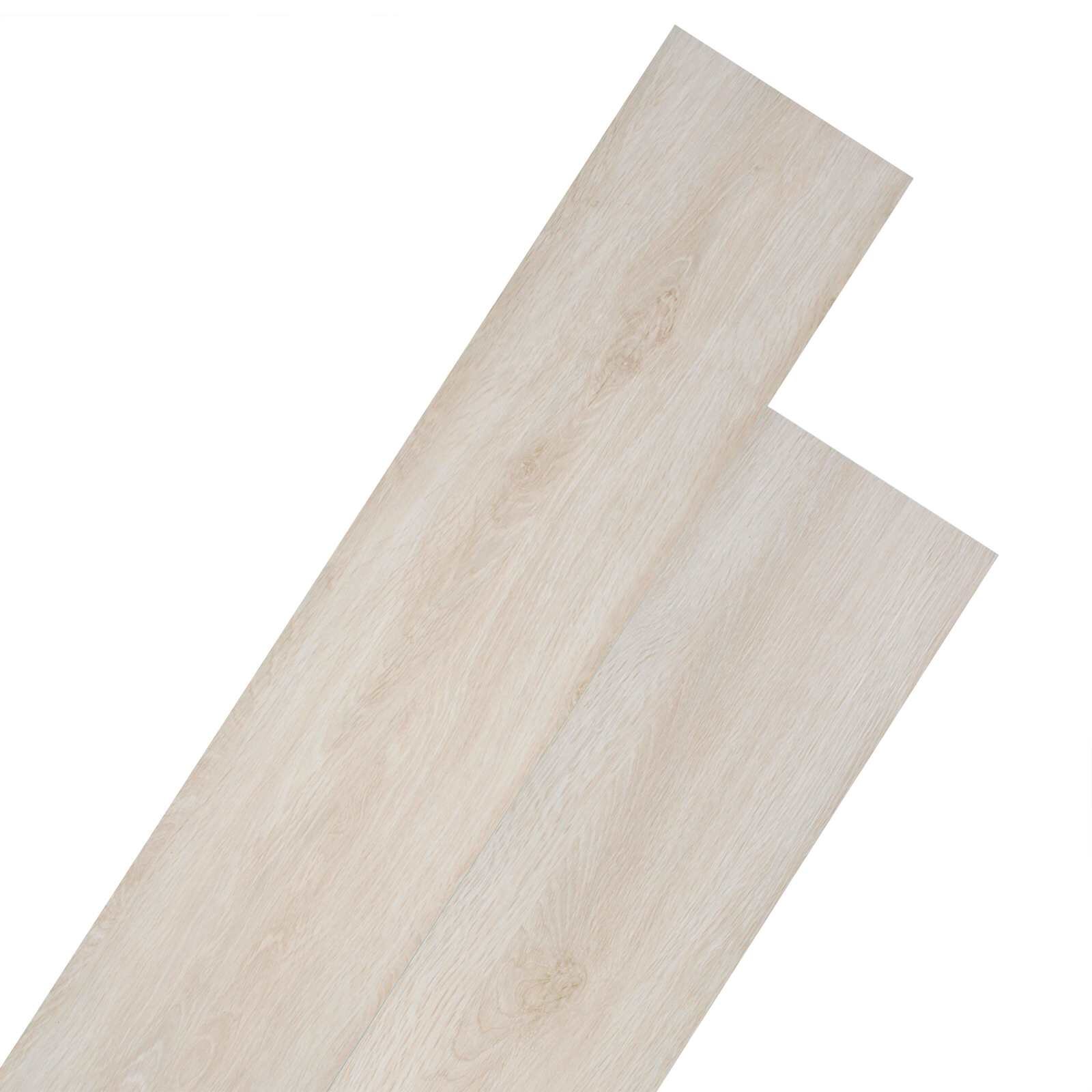 vidaXL Samolepicí PVC podlahová prkna Bílý klasický dub 305 x 61 cm
