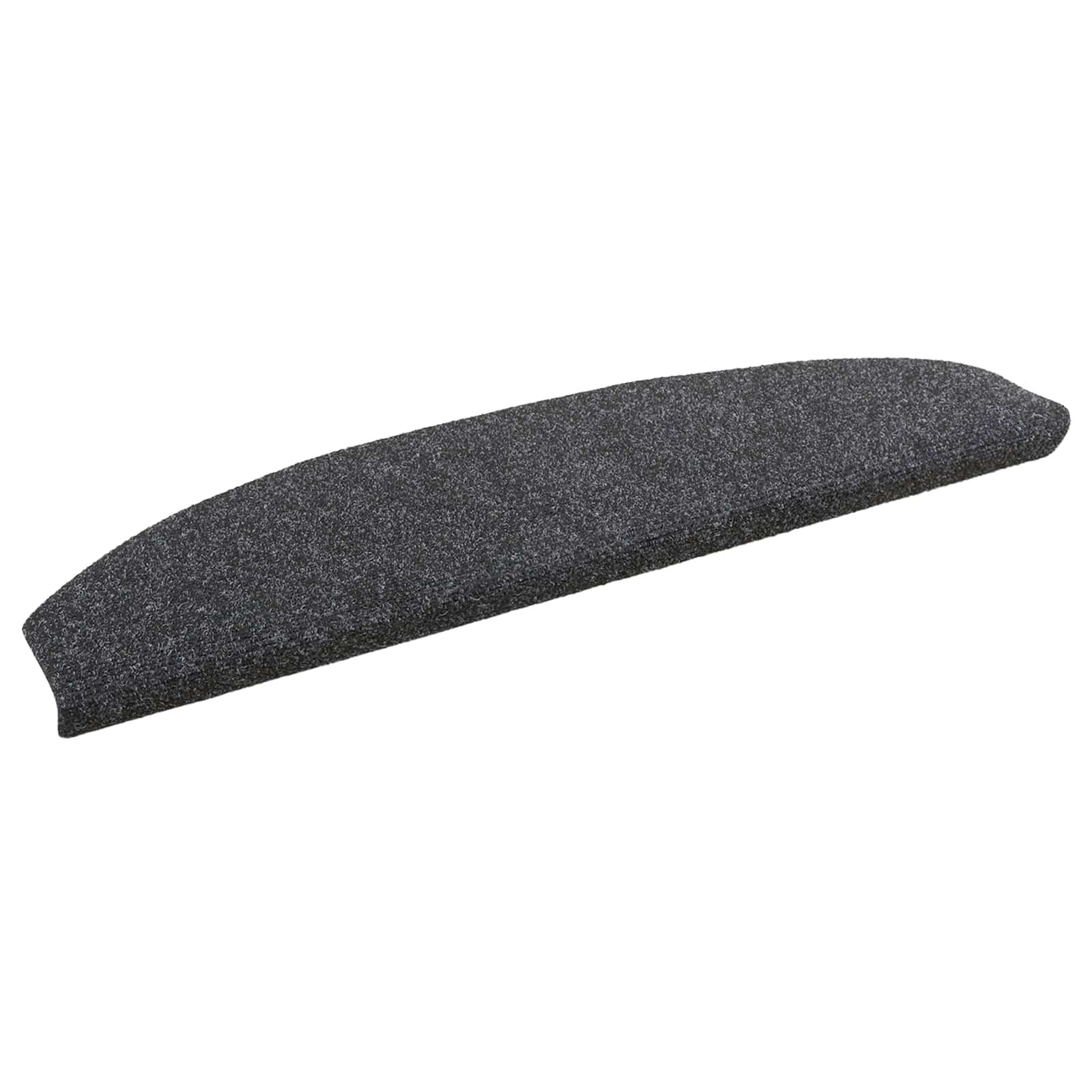 vidaXL Samolepicí schodové rohože 15 ks 80 x 245 x 35 cm Tmavě šedá