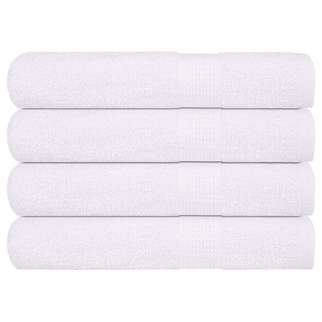 vidaXL Saunové osušky FROGN 4 ks bílé 80x200 cm 360 g/m²