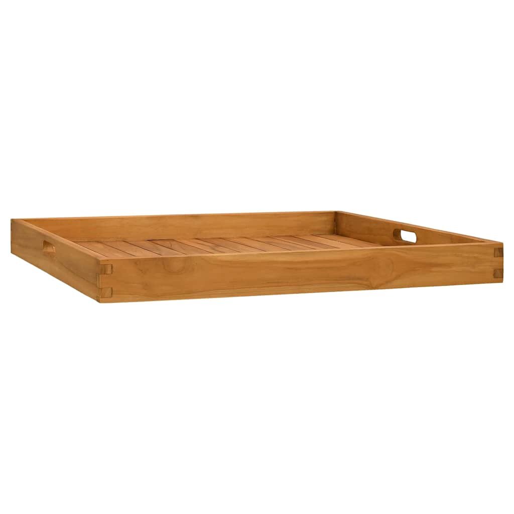 vidaXL Servírovací podnos 70 x 70 cm masivní teakové dřevo