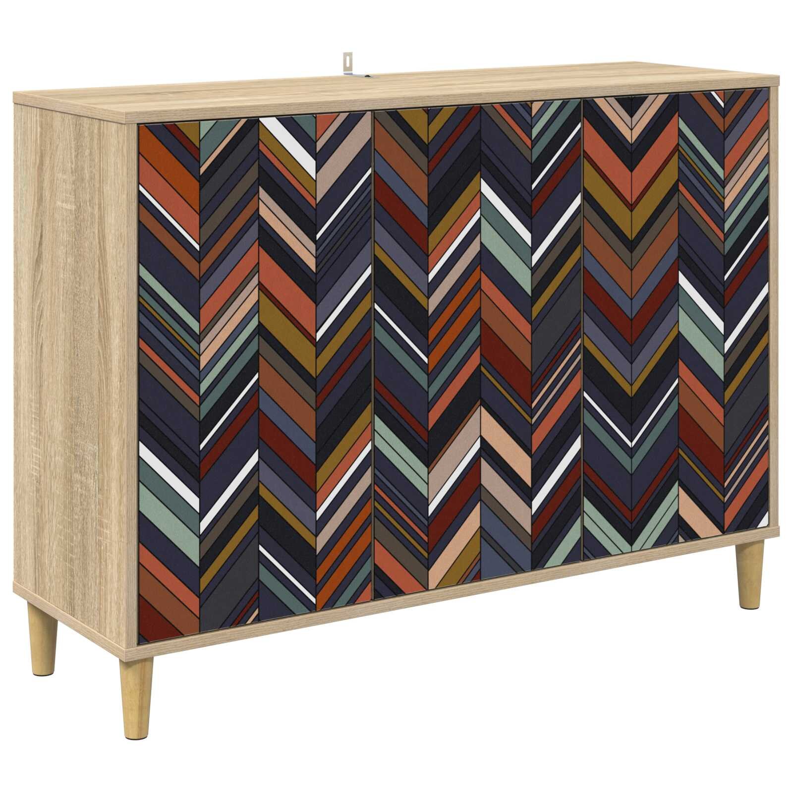 vidaXL Servírovací skříň OMMEN Sonoma 102 x 33 x 75 cm