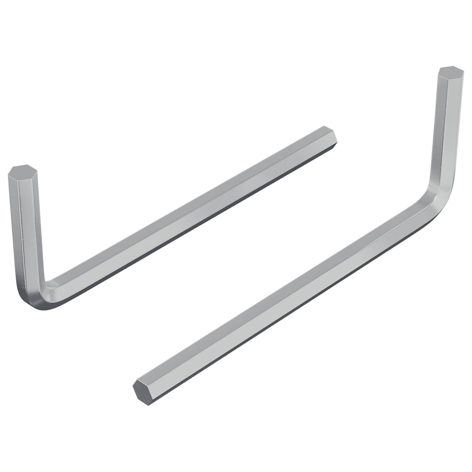 vidaXL Šestihranný klíč 2 ks Stříbrná 22 x 66 mm Ocel