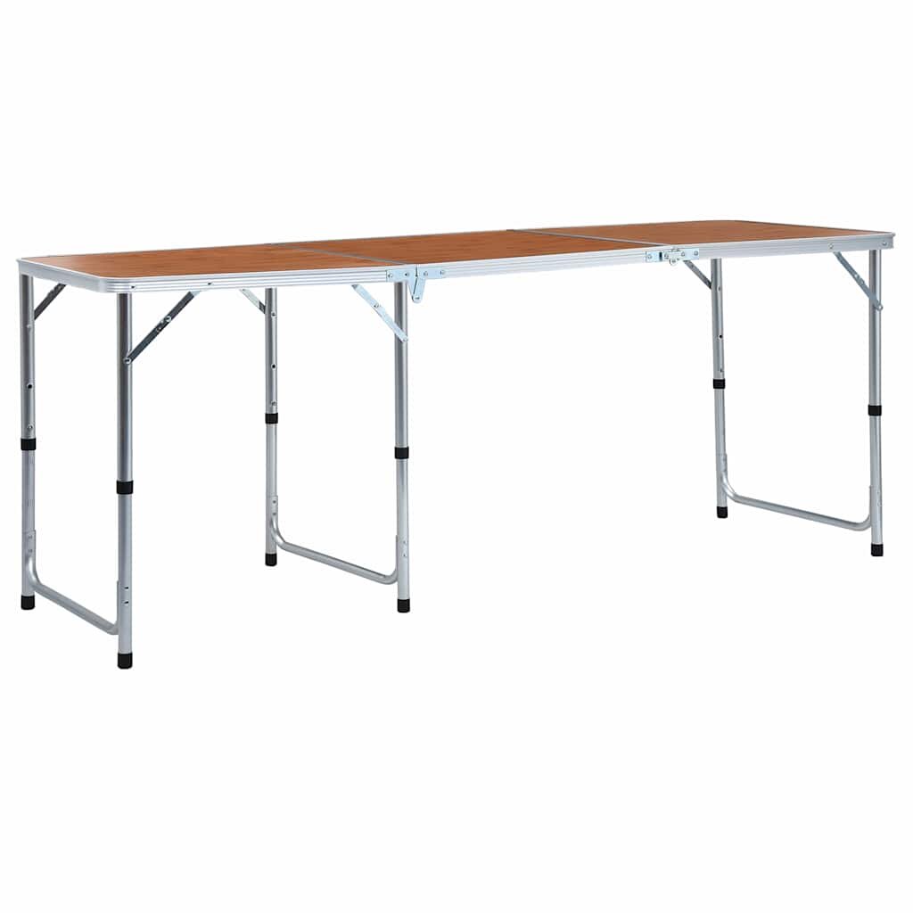 vidaXL Skládací kempingový stůl hliník 180 x 60 cm