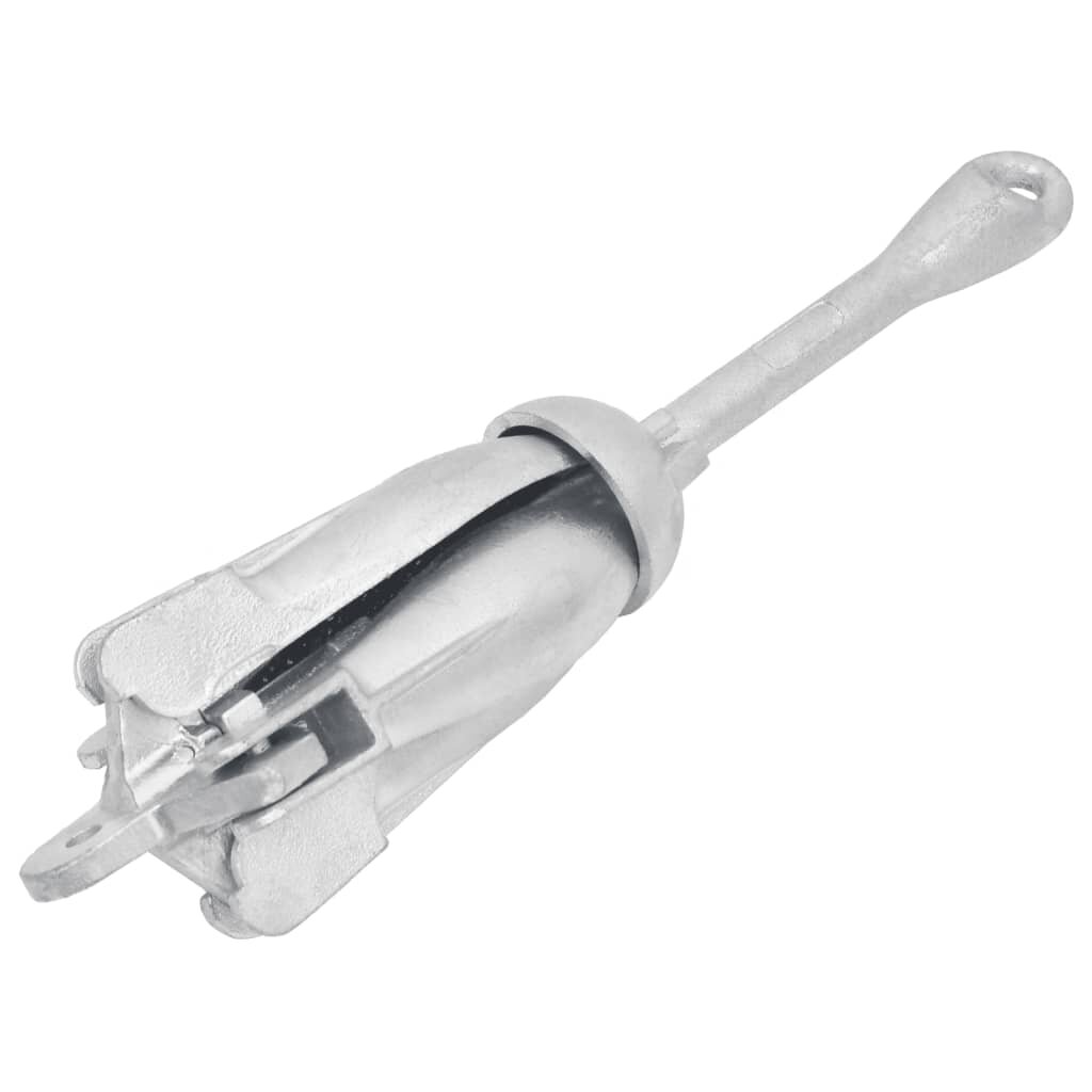 vidaXL Skládací kotva Silver 6 kg žárově pozinkovaná litina