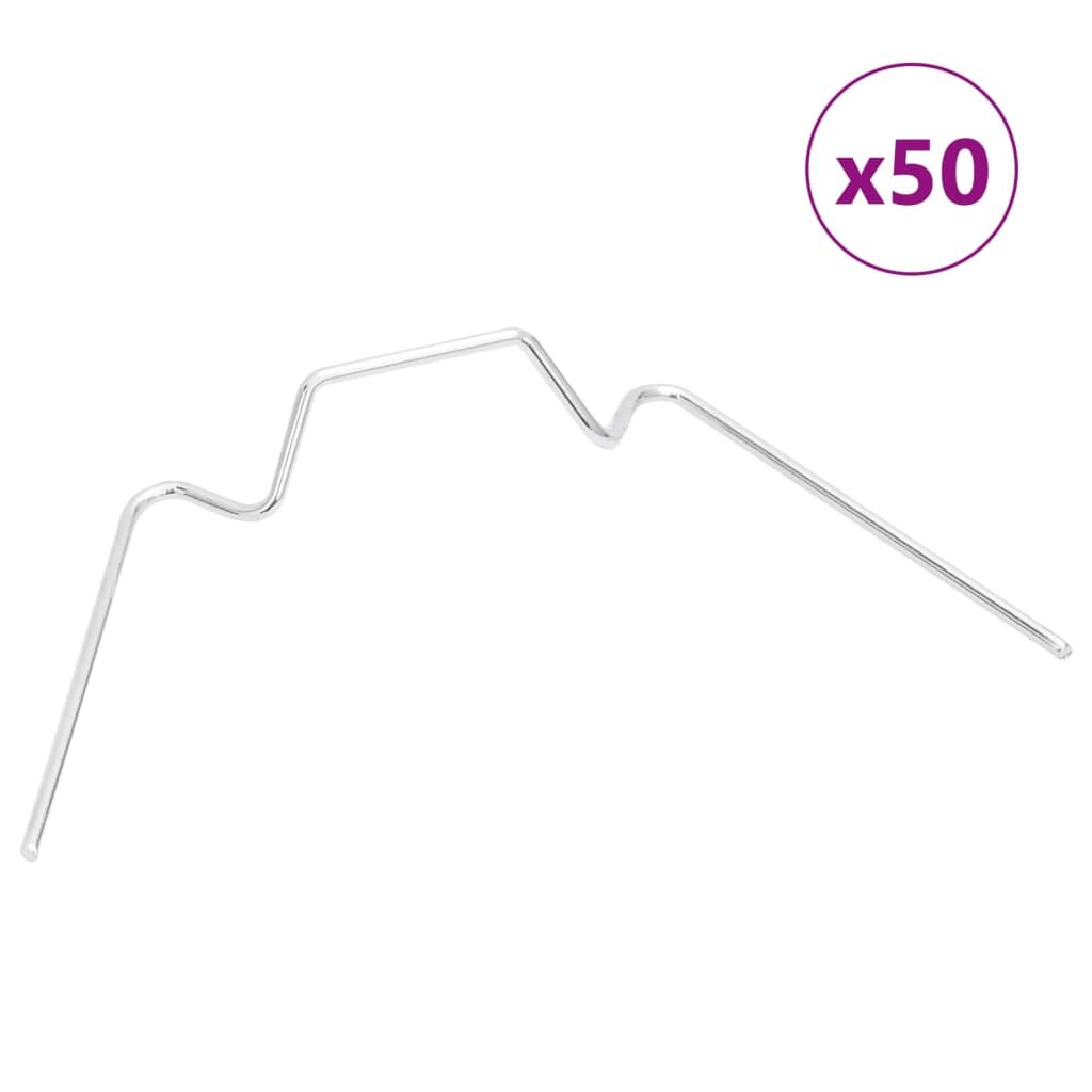 vidaXL Skleníkové klipy 50 ks typ W pozinkovaná ocel