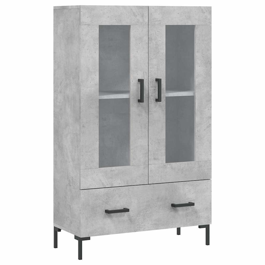 vidaXL Skříň highboard betonově šedá 695x31x115 cm kompozitní dřevo