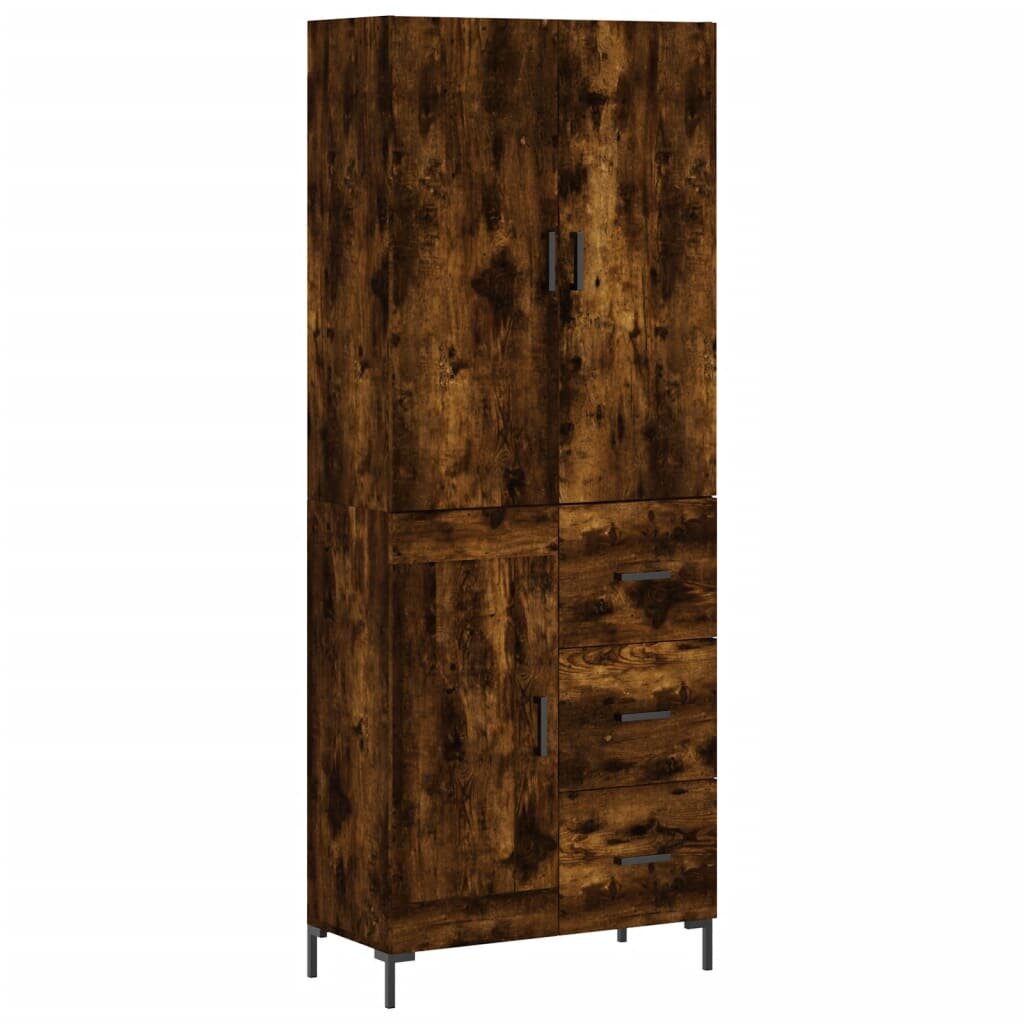 vidaXL Skříň highboard kouřový dub 695 x 34 x 180 cm kompozitní dřevo