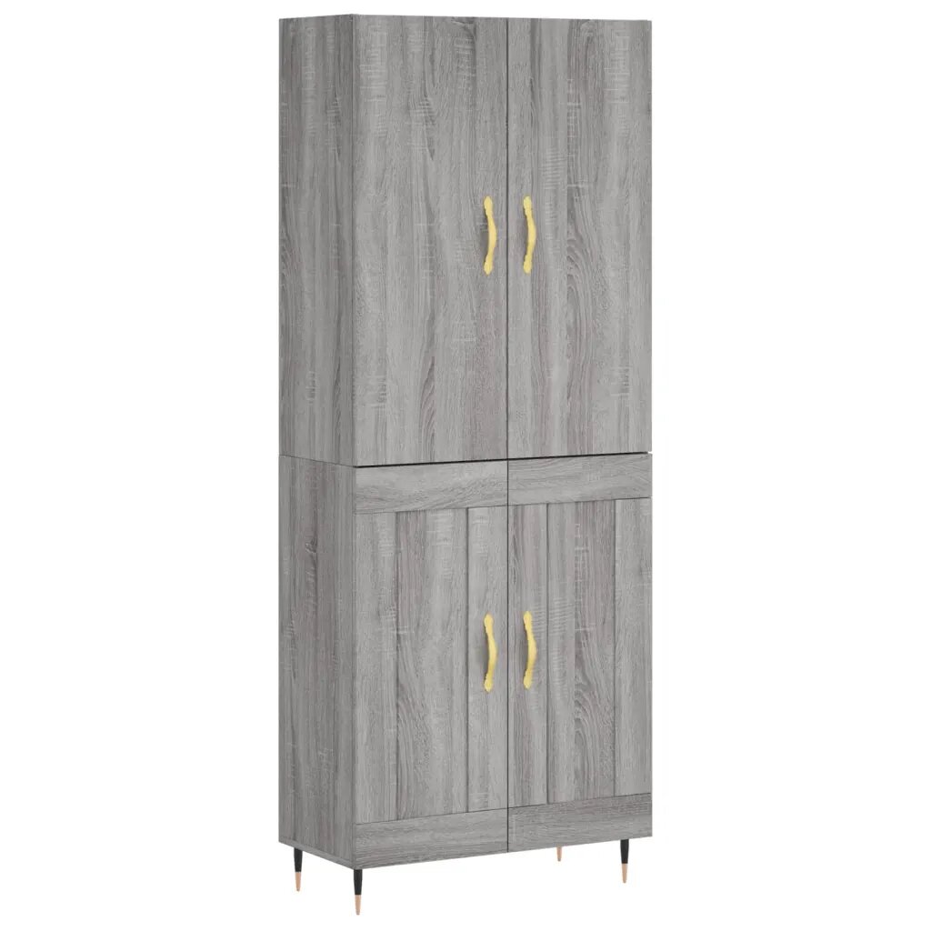 vidaXL Skříň highboard šedá sonoma 695 x 34 x 180 cm kompozitní dřevo
