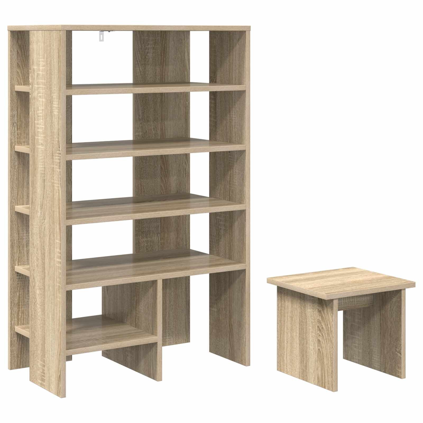 vidaXL Skříň na obuv 2 ks 62 x 35 x 100 cm Kompozitní dřevo Dub sonoma