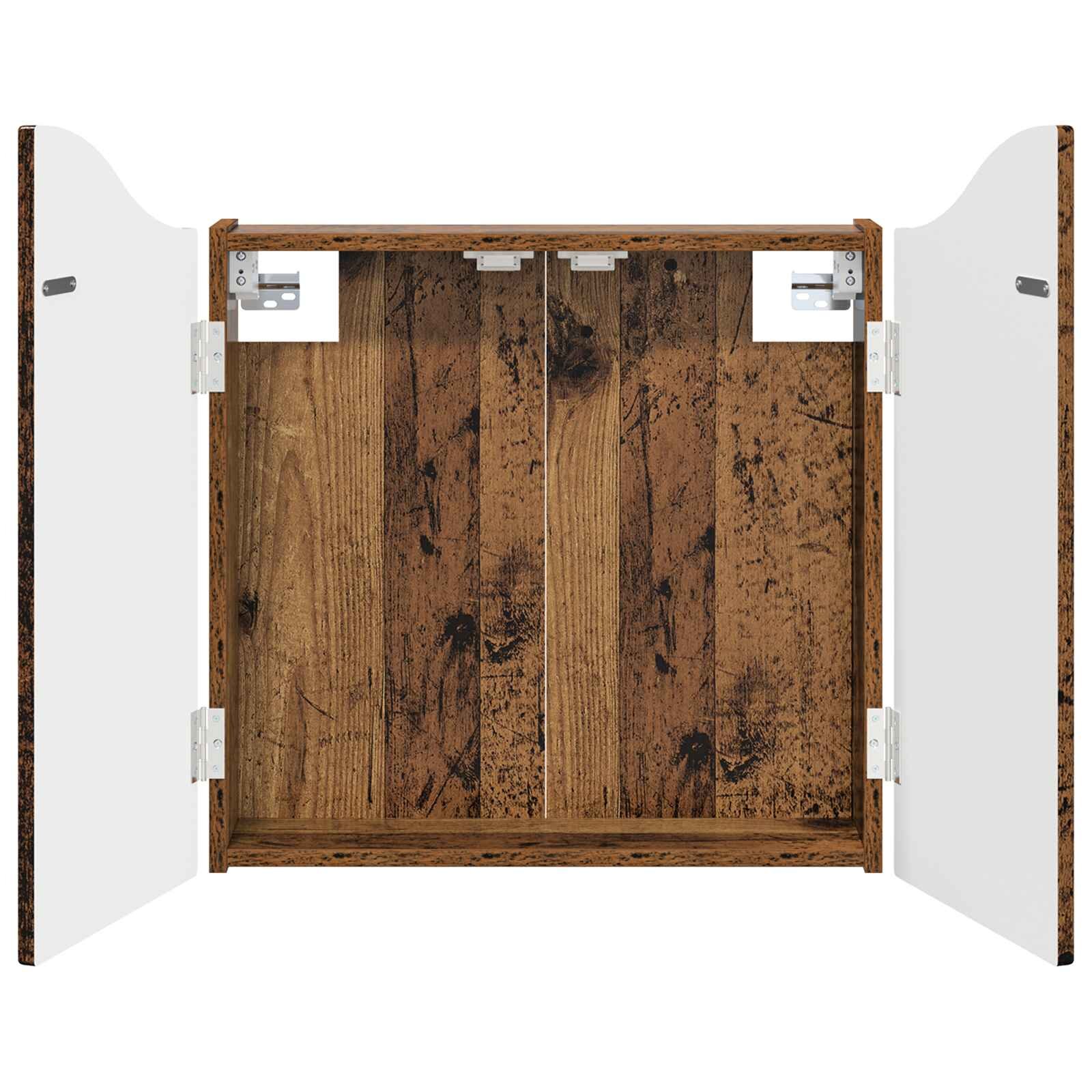 vidaXL Skříň na terče Staré dřevo 56 x 12 x 63 cm Kompozitní dřevo