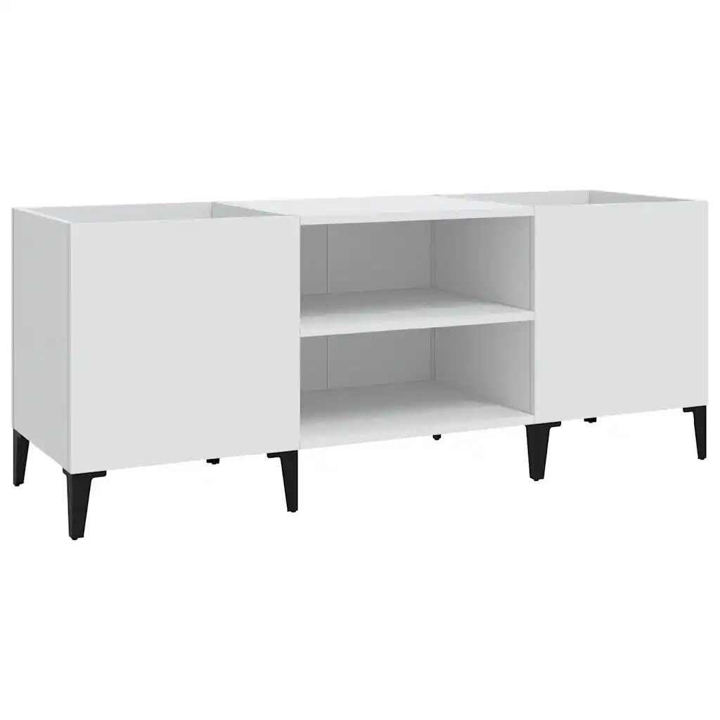vidaXL Skříňka na LP desky bílá 121 x 38 x 48 cm kompozitní dřevo